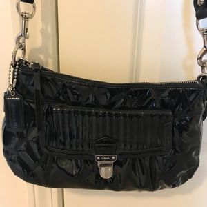 Coach patent leather crossbody bag